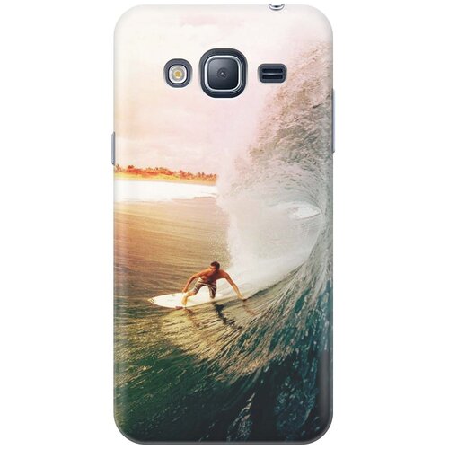 фото Cиликоновый чехол на samsung galaxy j3 (2016) / самсунг джей 3 2016 с принтом "серфер" gosso