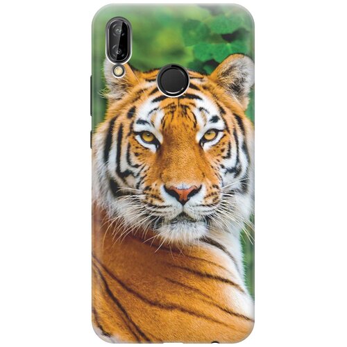 фото Re:paчехол - накладка artcolor для huawei p20 lite с принтом "портрет тигра"