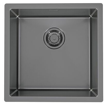 Мойка QUADRIX MONARCH 30 ANTHRACITE 450X450X200 в компл. с выпуском без сифона,