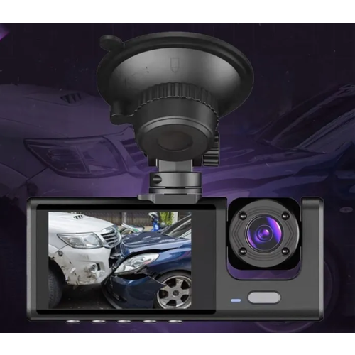 Видеорегистратор автомобильный с камерой заднего вида , 3 Камеры \ с двухдюймовым IPS HD экраном дисплея, разрешение ЖК дисплея 800X480
