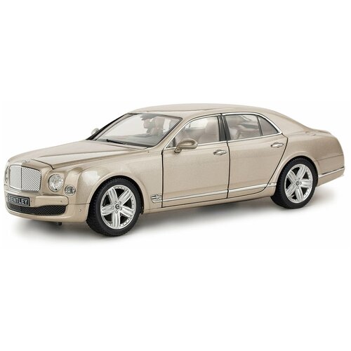 Легковой автомобиль Rastar Bentley Mulsanne (43800) 1:18, 30 см, шампань