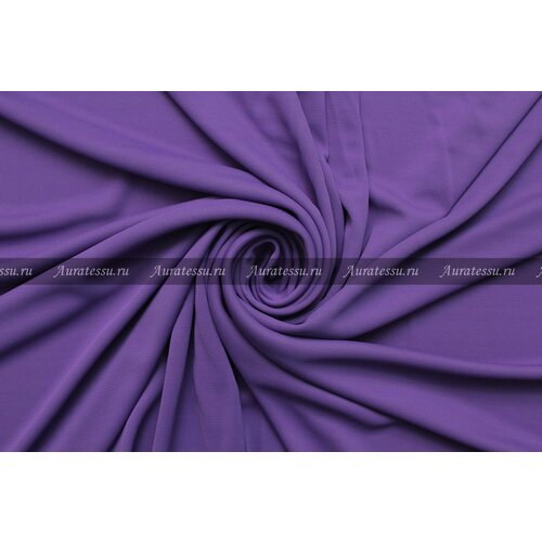 Ткань Трикотаж-креп стрейч фиолетово-сиреневый, ш132см, 0,5 м