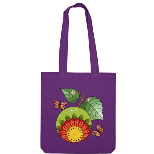 фото Сумка шоппер us basic, фиолетовый