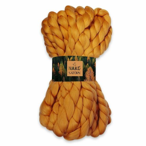 Пряжа для ручного вязания NAKO saturn (3шт*400гр-16м.) 6825 кофр большой black для хранения одеял подушек и пледов