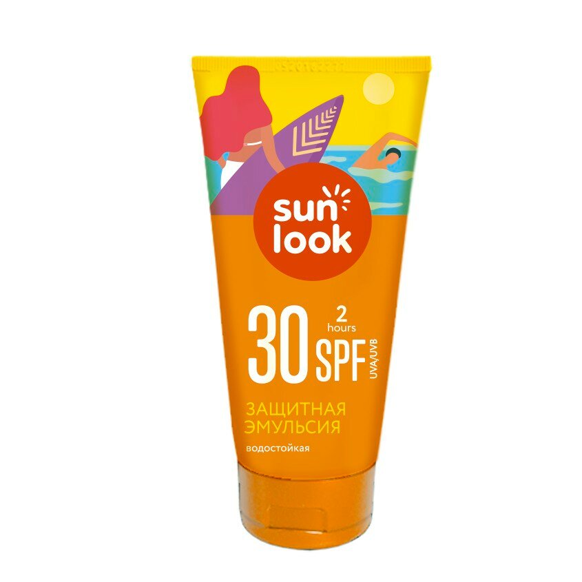 Эмульсия для тела `SUN LOOK` солнцезащитная водостойкая SPF-30 150 мл