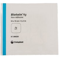 39622 Повязка губчатая неадгезивная с серебром Biatain Ag фланец 10x10