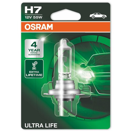 Лампа 12v H7 55w Px26d Osram Ultra Life 1 Шт. Блистер 64210ult-01b Osram арт. 64210ULT-01B