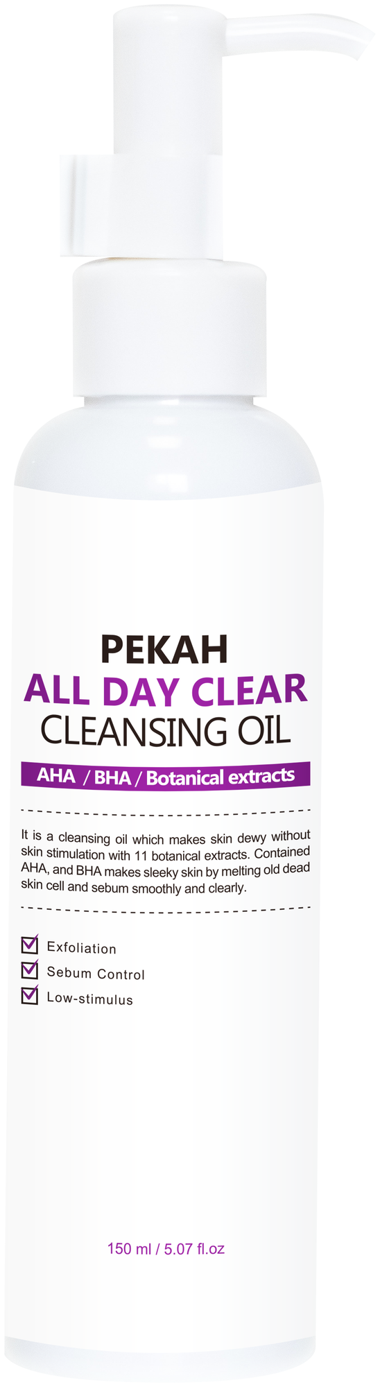 Pekah гидрофильное масло All Day Clear Cleansing Oil, 150 мл