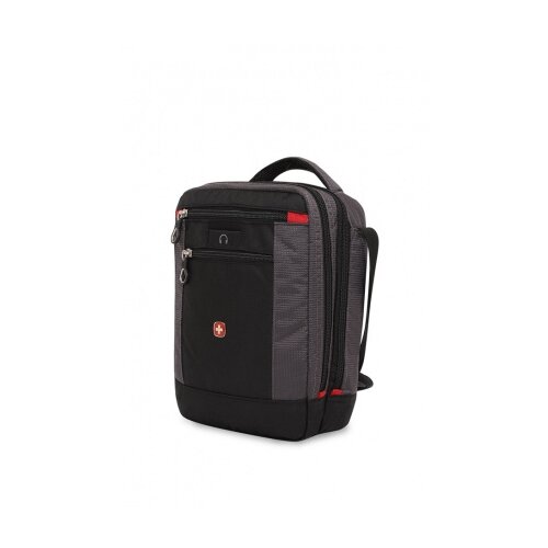 фото Сумка планшет swissgear, текстиль, черный/серый