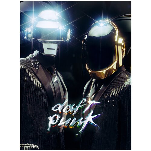 фото Постер а2 daft punk золотой шлем drabs