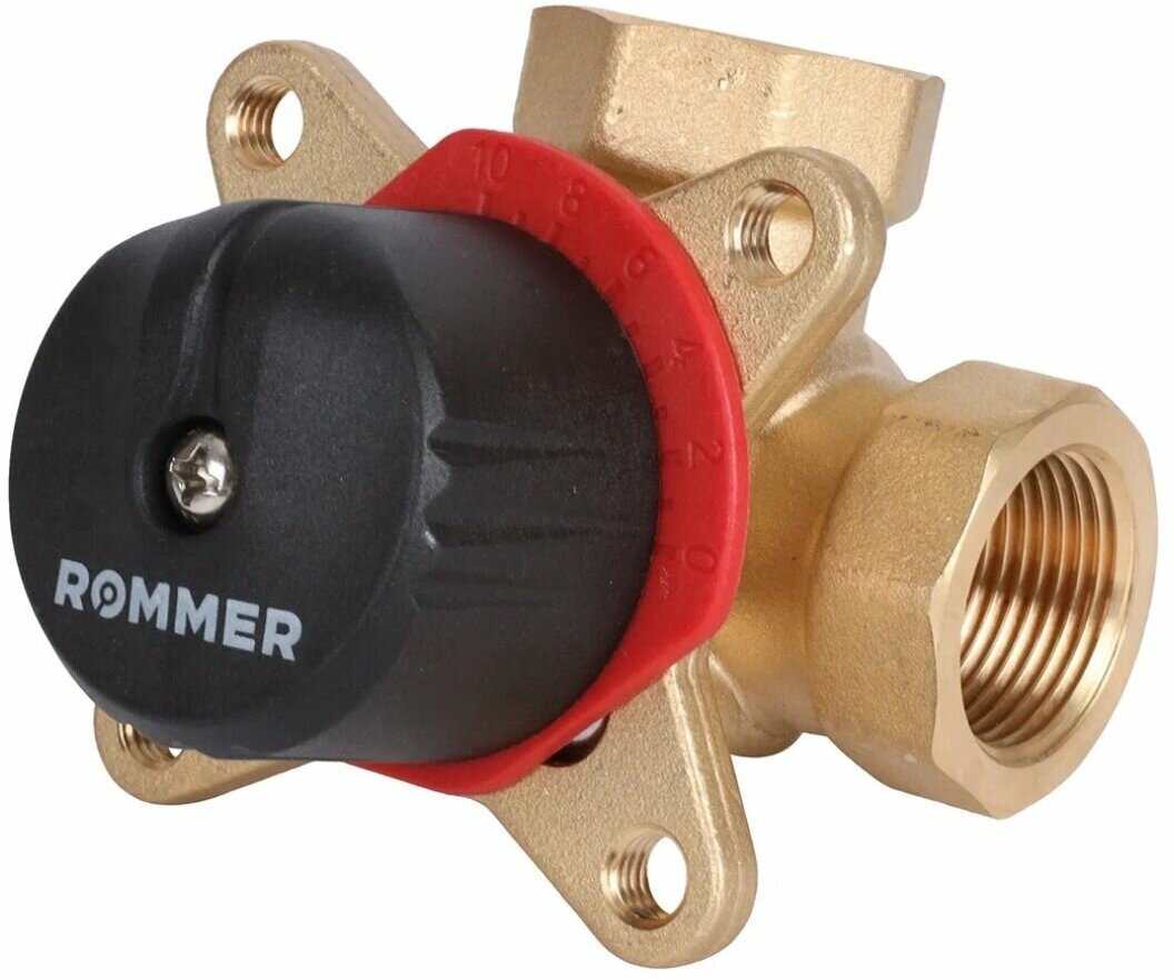 Трехходовой смесительный клапан ROMMER 1 1/2" KVs 25 (арт. RVM-0003-025040) - фотография № 5