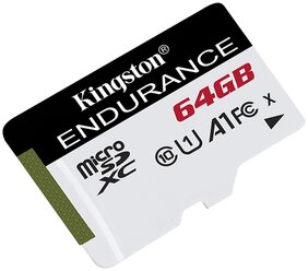 Карта памяти Kingston High Endurance microSD 64 GB, чтение: 95 MB/s