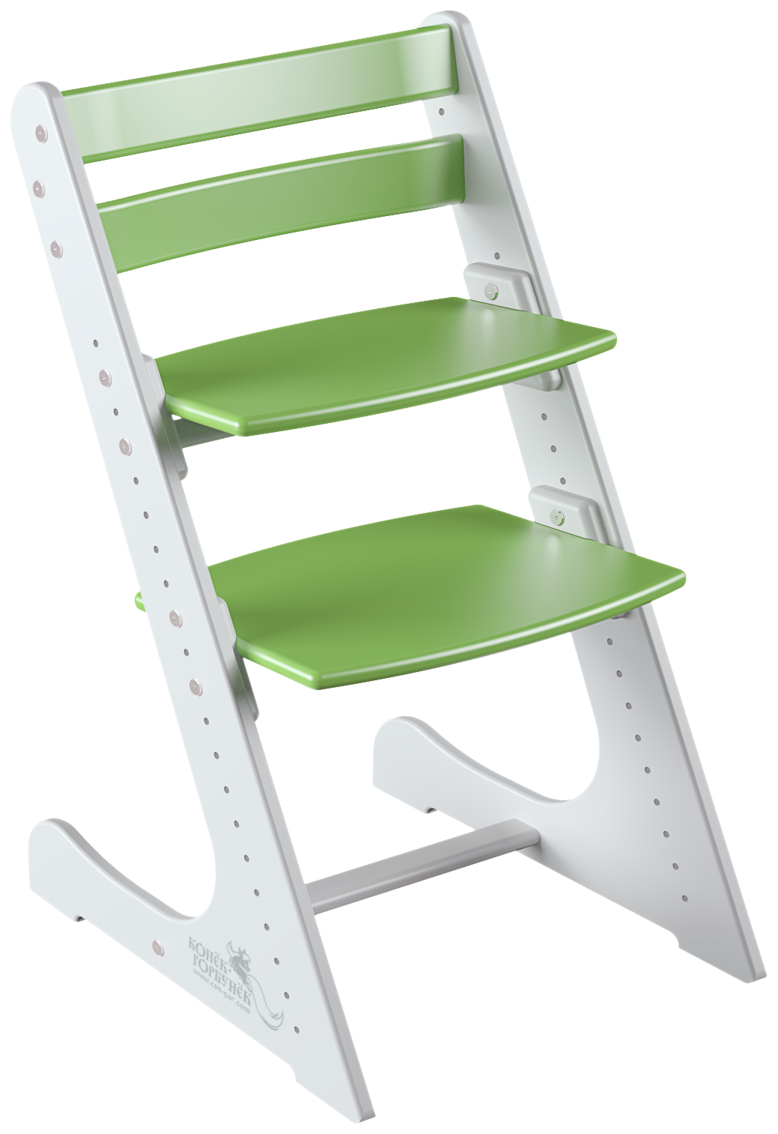 Детский регулируемый стул Конек Горбунек Комфорт комбинированный белый/зеленый