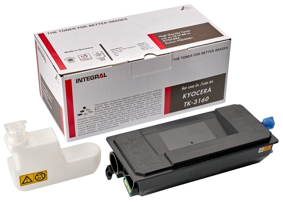 Тонер-картридж Integral (Германия) TK-3160 для Kyocera 12500 страниц