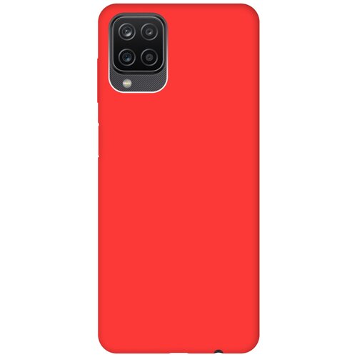 фото Чехол - накладка silky touch для samsung galaxy a12 красный gosso