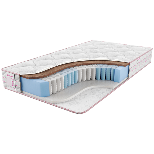 фото Матрас sontelle vivre dual space, пружинный, белый