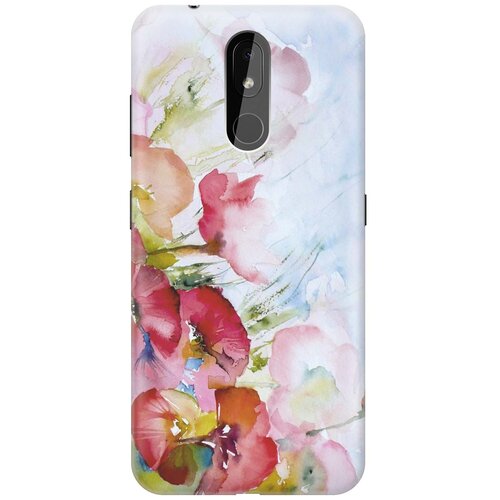 фото Gosso ультратонкий силиконовый чехол-накладка для nokia 3.2 (2019) с принтом "акварельные цветы"