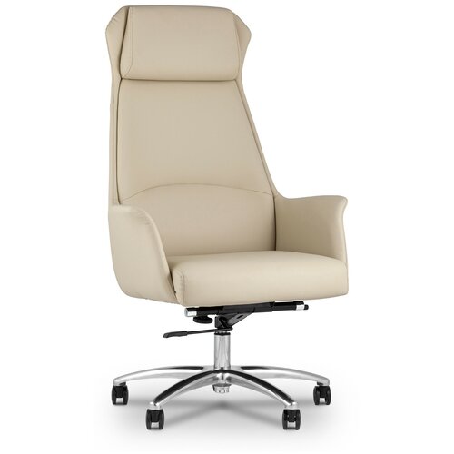 фото Компьютерное кресло stool group topchairs viking для руководителя, обивка: искусственная кожа, цвет: бежевый