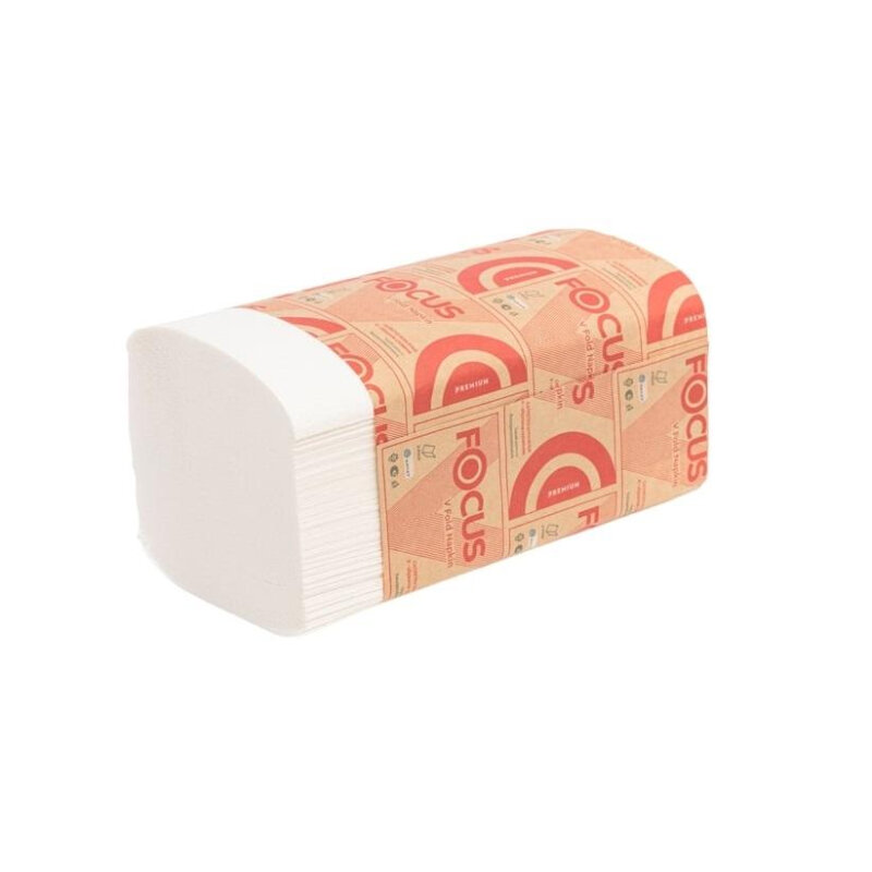 Салфетки бумажные FOCUS Premium N4 2сл 200л 15 пач/уп 5083738 п/э