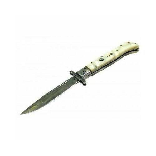 фото Складной автоматический туристический нож стилет, длина лезвия 11,5 см. тайвань