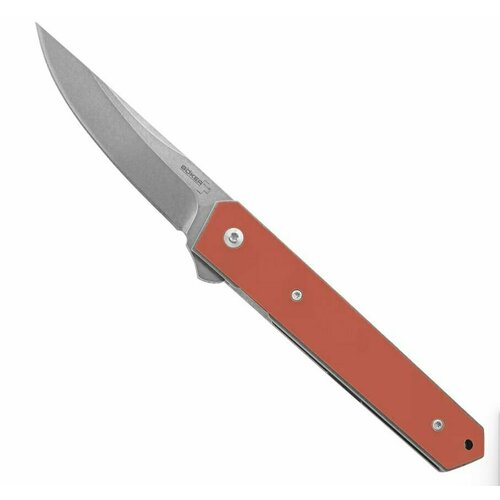 Нож складной IKBS Boker plub для повседневного ношения из стали VG-10. Накладка из G10. Клинок 9 сантиметров. Оранжевый