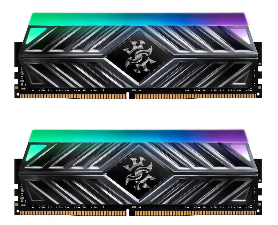 Оперативная память ADATA DDR4 16Gb (2x8Gb) 3200MHz pc-25600 XPG SPECTRIX D41 RGB Grey (AX4U32008G16A-DT41) - фотография № 9