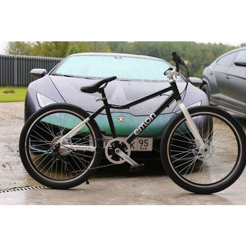 Велосипед на алюминиевой раме Richiesto ТT0717s 24спортивный Взрослыйподростковый Горныйгородской черный с белым 2335400₽