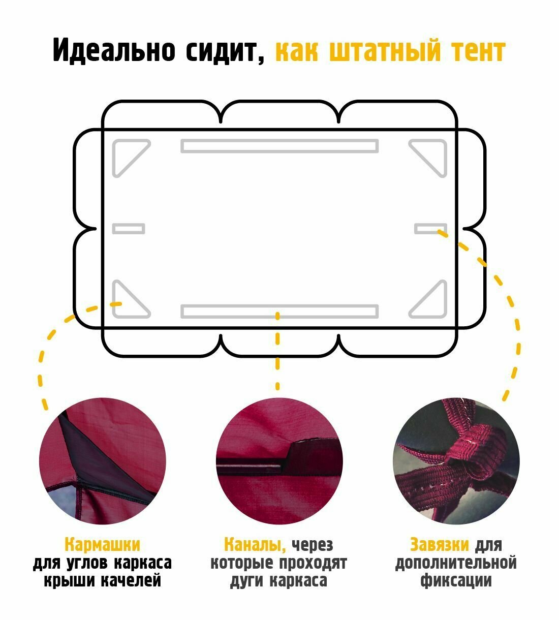 Тент для качелей Стандарт 2 (182х100 см) бордовый - фотография № 8