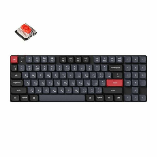 Беспроводная механическая клавиатура QMK Keychron K13 Pro 90 клавиш Hot-Swap Gateron low profile Red Switch 1329100₽