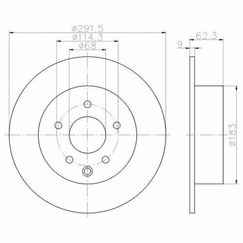 Тормозной диск задний Textar 92237103 5852₽