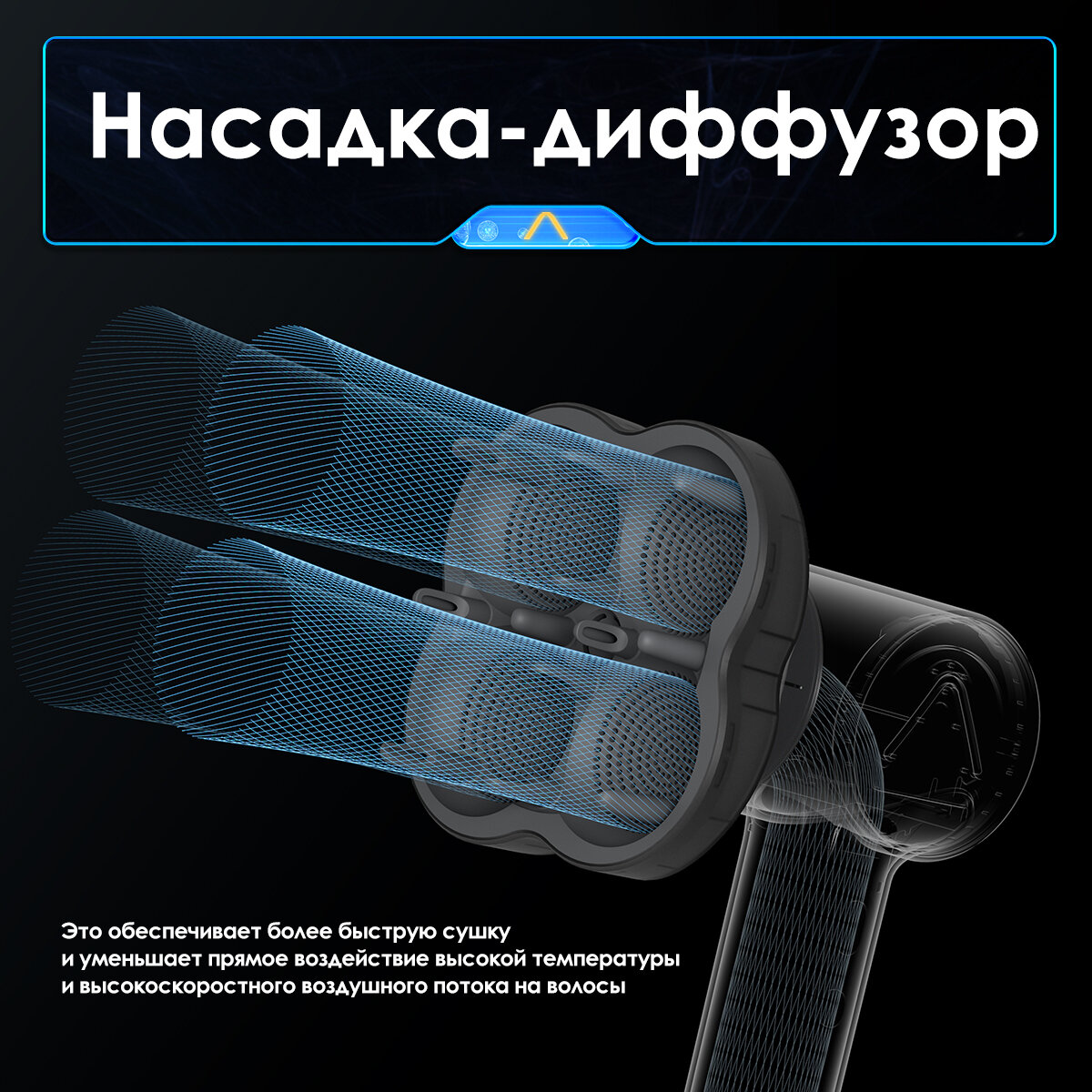 Скоростной фен для волос SOOCAS A1(Nova) ,4 режима - фотография № 13