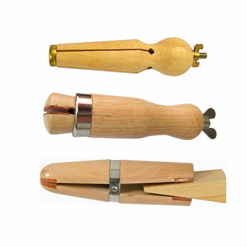 Тиски ювелирные деревянные набор 3 шт, для фиксации ювелирного изделия, закрепка камней , гравировка