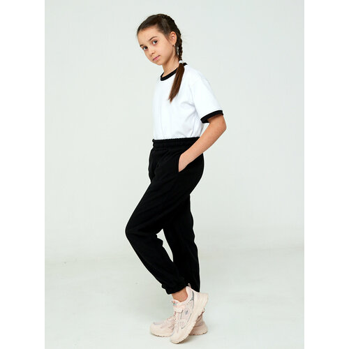 фото Брюки irina egorova, размер 134, черный