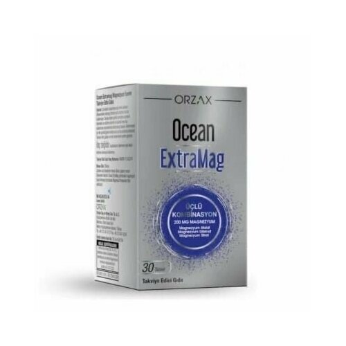 Orzax Ocean ExtraMag Магний 3 в 1 200 мг, 30 таблеток