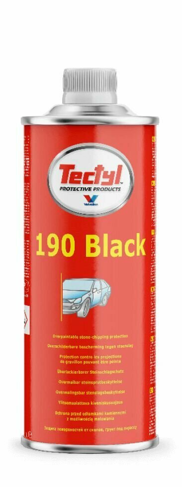 Антикор-антигравийная защита Tectyl 190 BLACK черная 1л