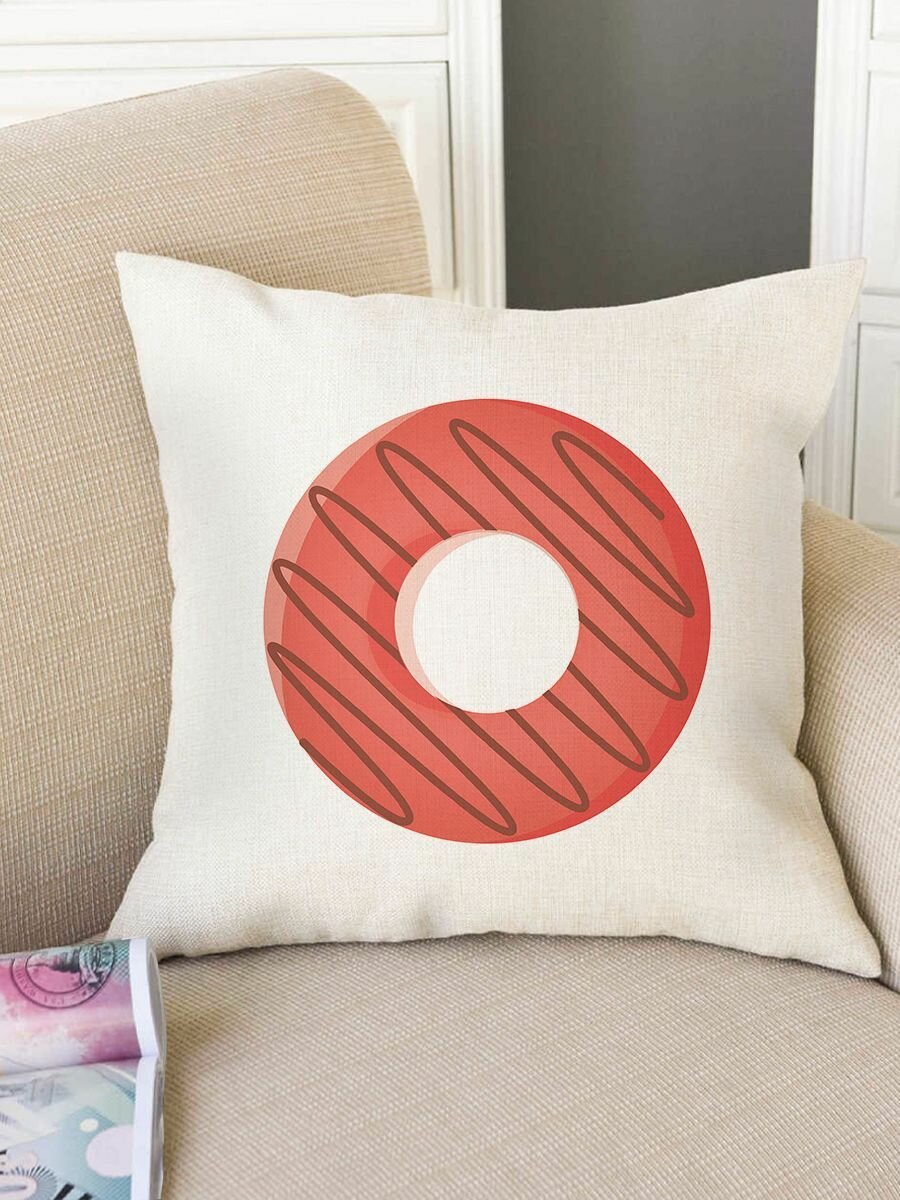 Подушка декоративная на диван Пончик №5