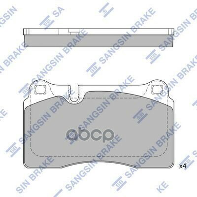 Колодки тормозные задние SP2231 Sangsin brake арт. SP2231