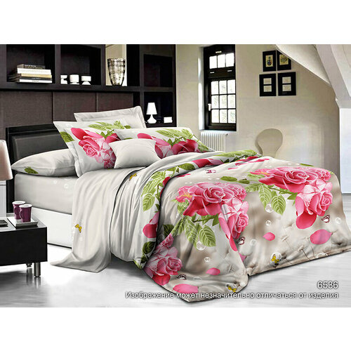 Постельное белье 2-х спальное Люксония бязь Лепестки роз 2576₽