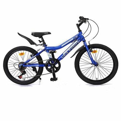 Велосипед детский VELTORY 20V-906/6-ти скоростной / синий / 12 стальная рама / на рост 120-140см (7-11 лет)