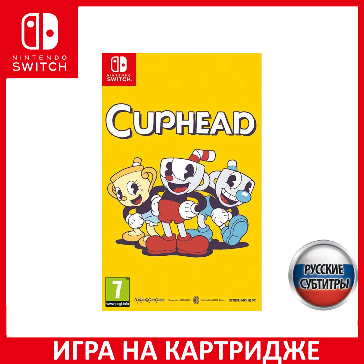 Игра Cuphead: Физическое издание (Physical Edition) Switch Русская Версия Картридж на Nintendo Switch