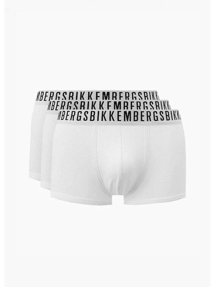 Трусы BIKKEMBERGS Classic, комплект из 3 шт., размер M, white