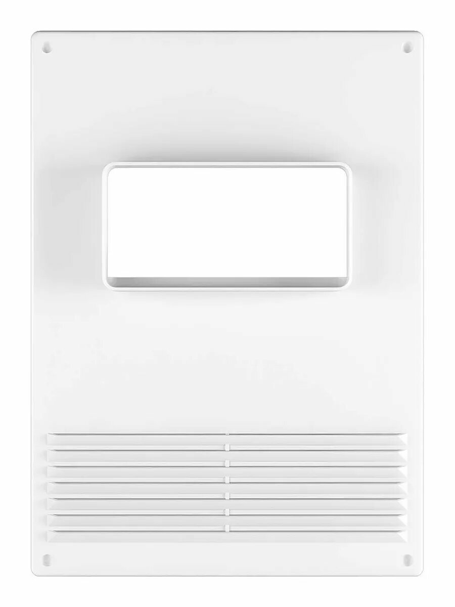 Площадка торцевая фланец ERA 511ПТГР 55х110 мм, пластик, белый, для вентиляции — фото 1