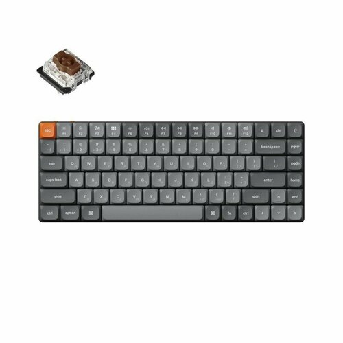 Беспроводная механическая ультратонкая клавиатура QMK Keychron K3 Max 84 клавиши RGB-подсветка Gateron Brown Switch 13990₽