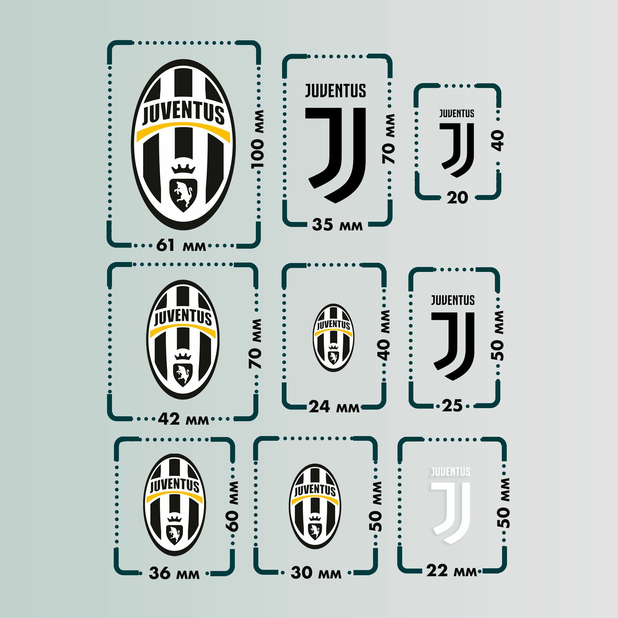 Термонаклейка на одежду Ювентус — фото 1