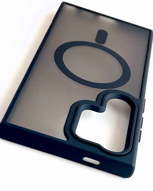 Чехол Black Case, для Samsung S24 Ultra, черный, матовый, с поддержкой MagSafe — фото 1