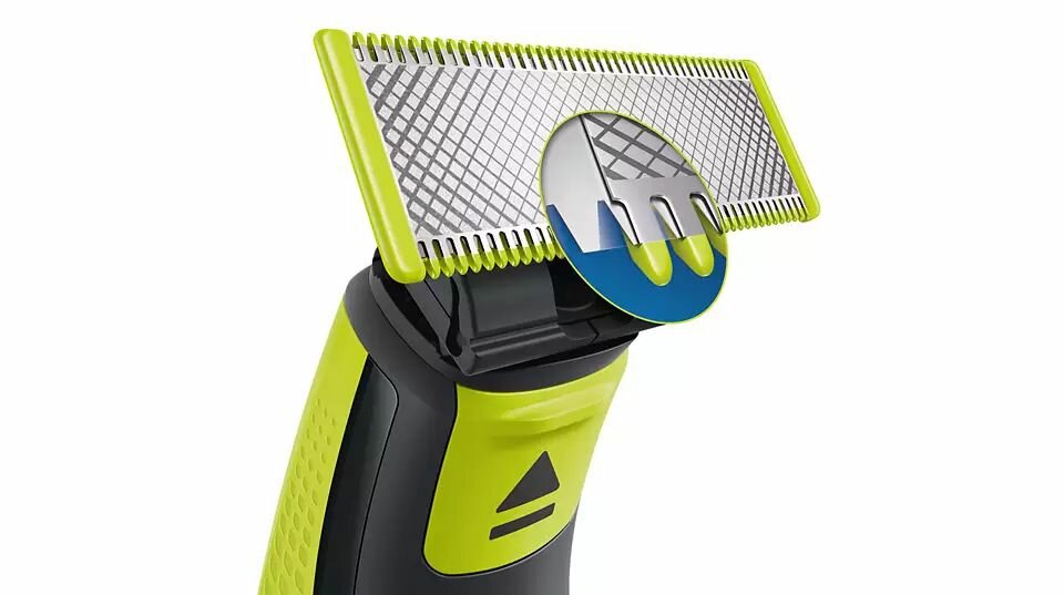 Сменные лезвия Philips OneBlade QP220/51 с индикатором износа, 2 шт — фото 1