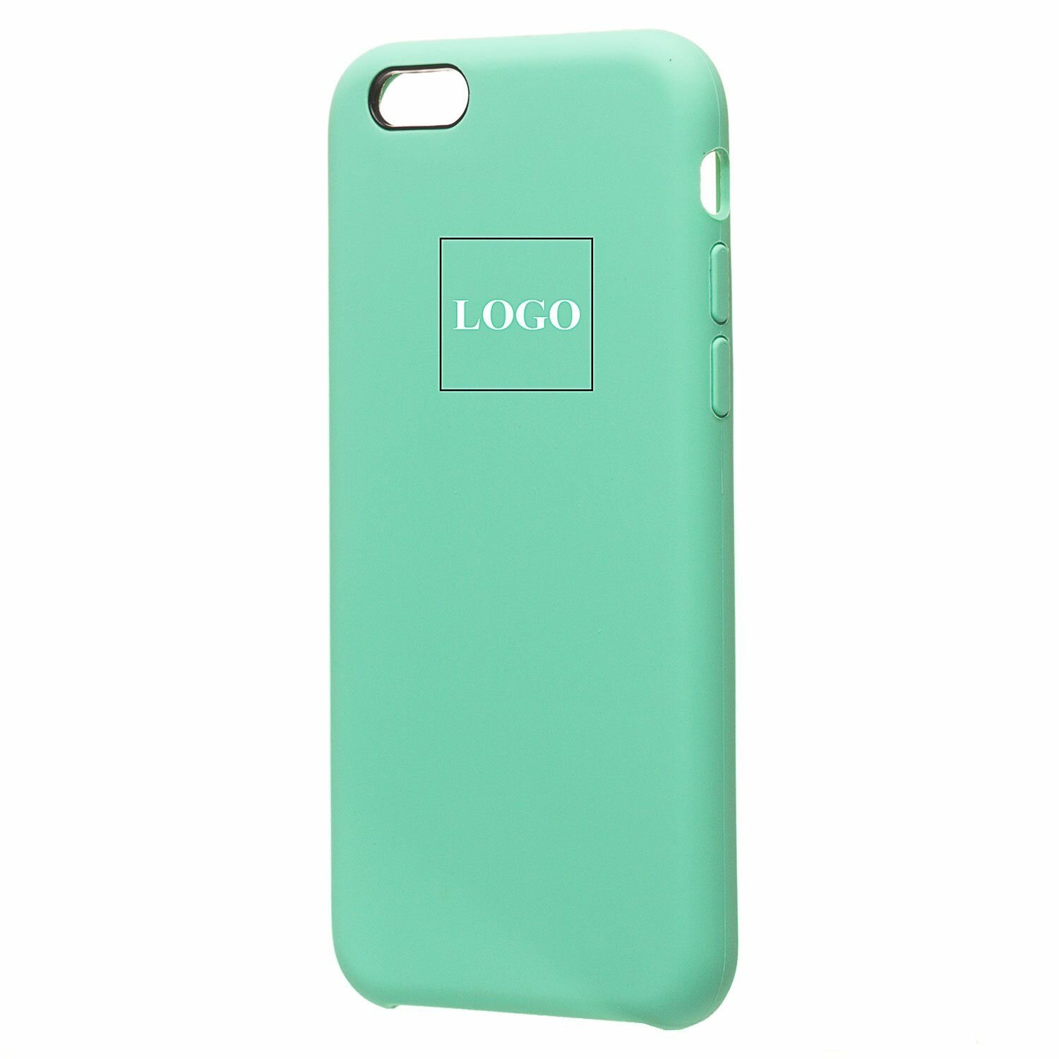 Чехол для iPhone 6, iPhone 6s силиконовый Soft Touch <мята> (премиум) — фото 1