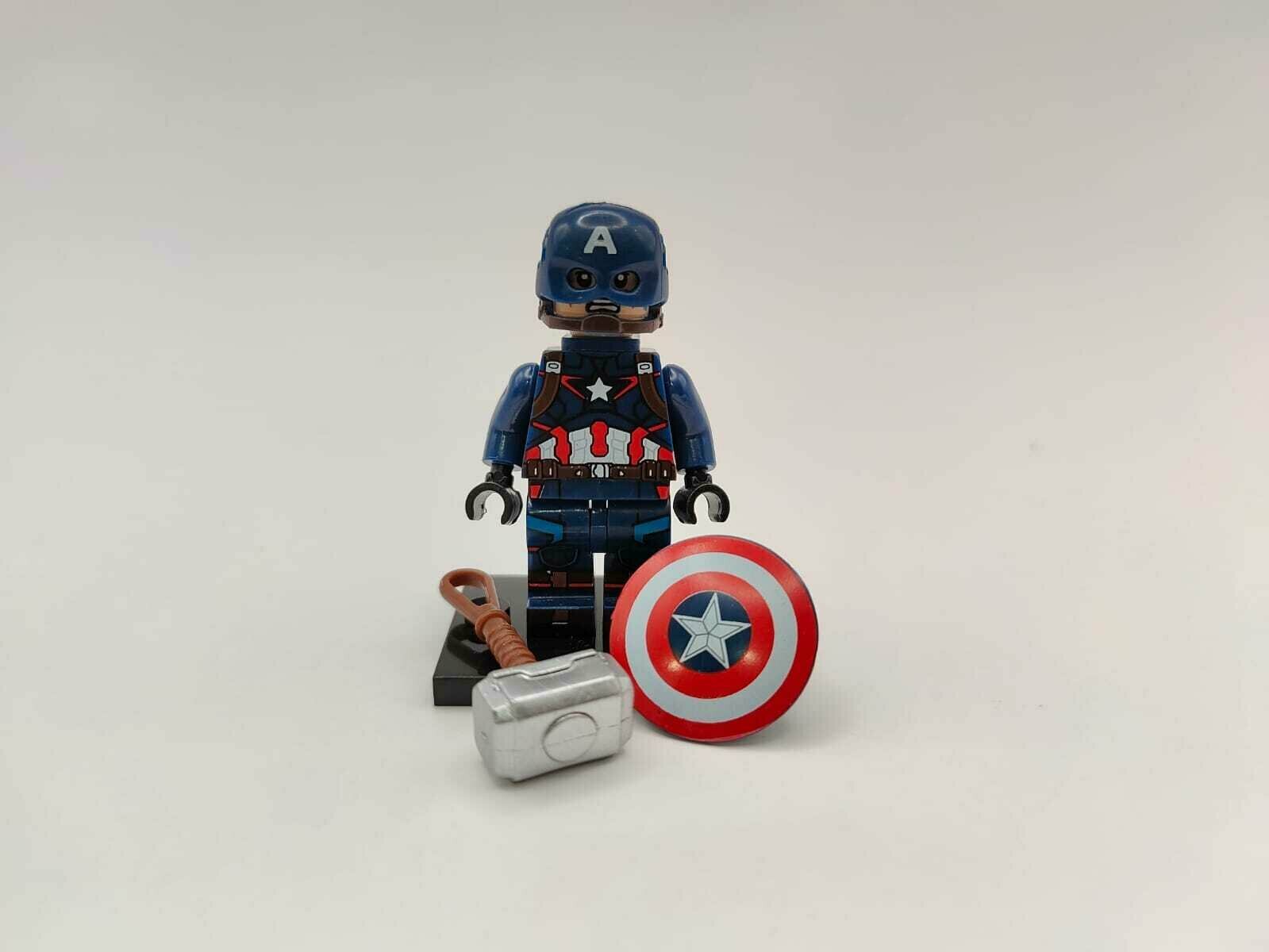 Минифигурка "Капитан Америка версия 3", игровая / коллекционная фигурка супергероя из вселенной Marvel — фото 1
