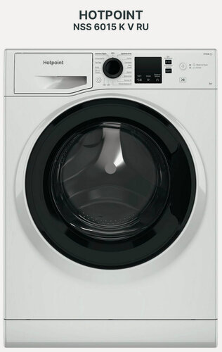 Изображение товара Узкая стиральная машина Hotpoint NSS 6015 K V RU автомат 6 кг, белый