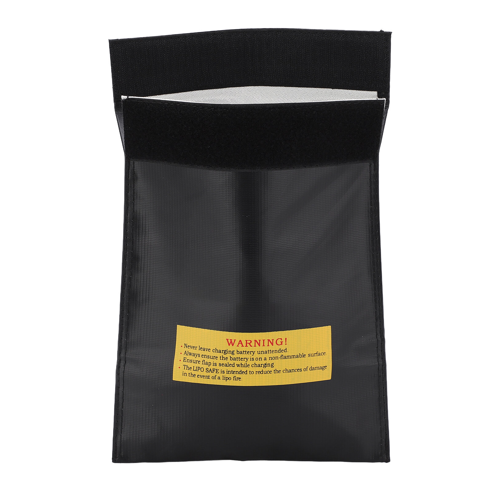 Взрывобезопасный чехол для литий-полимерных аккумуляторов. Огнестойкий защитный чехол для литиевых аккумуляторов обеспечивающий безопасную зарядку и хранение. Черный.